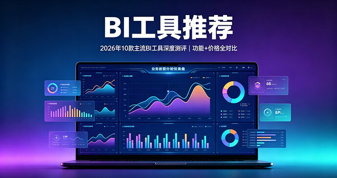 BI工具推荐 2026年10款主流BI工具深度测评封面图